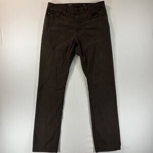 AG Adriano Goldschmied The Everett Slim Straight Stretch Jeans Mens 34x32 Brown